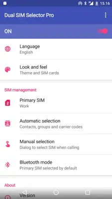 Dual SIM Selector android App screenshot 0